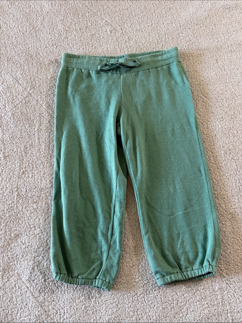 Mododoc Women's Aloe Green Pull-On Jogger Cropped Track Pants Small New